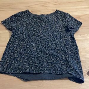 Black cheetah print shirt